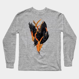 Falling Raven Long Sleeve T-Shirt